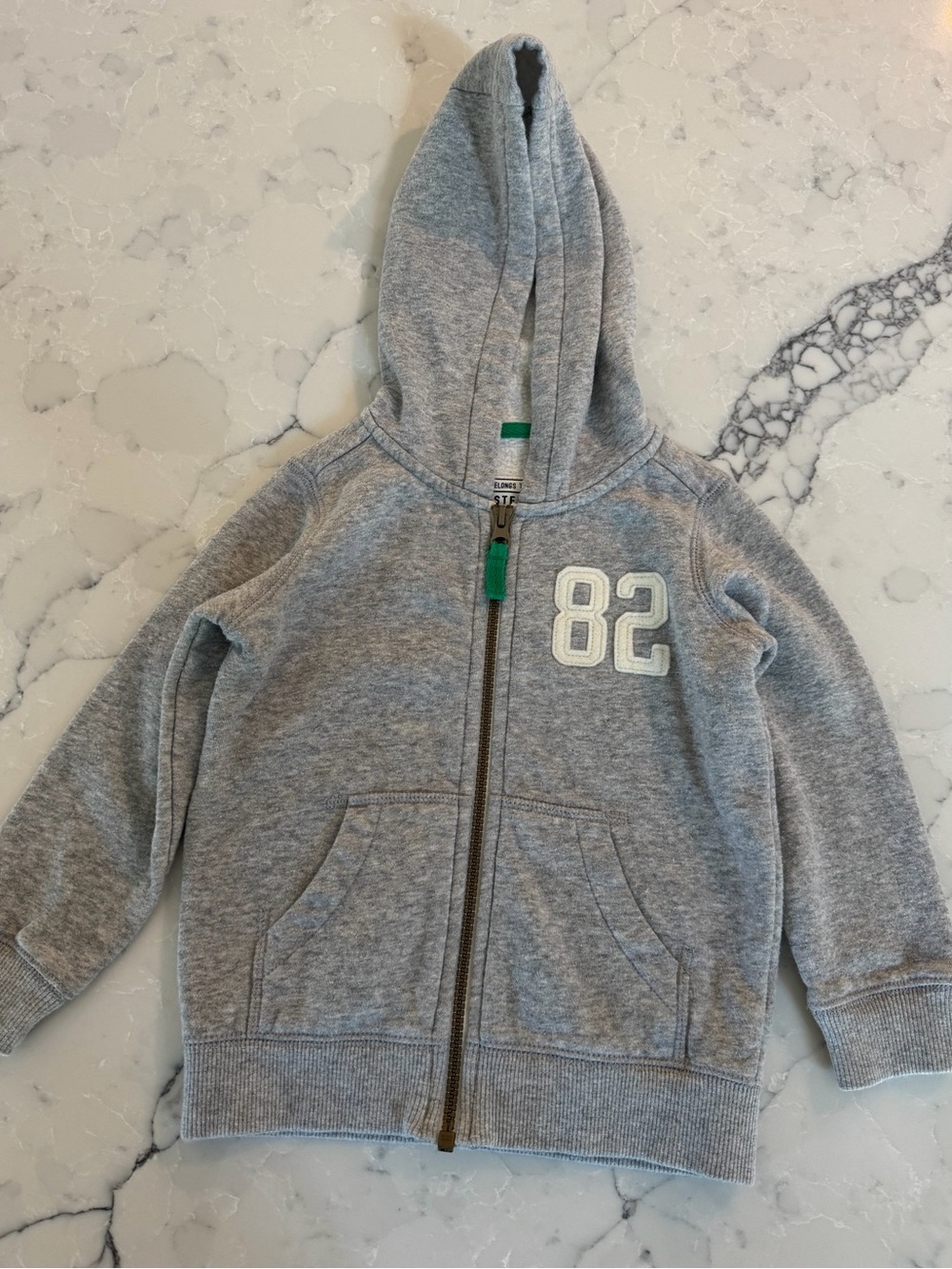 Carter’s Gray Hoodie Sweatshirt Size 3T